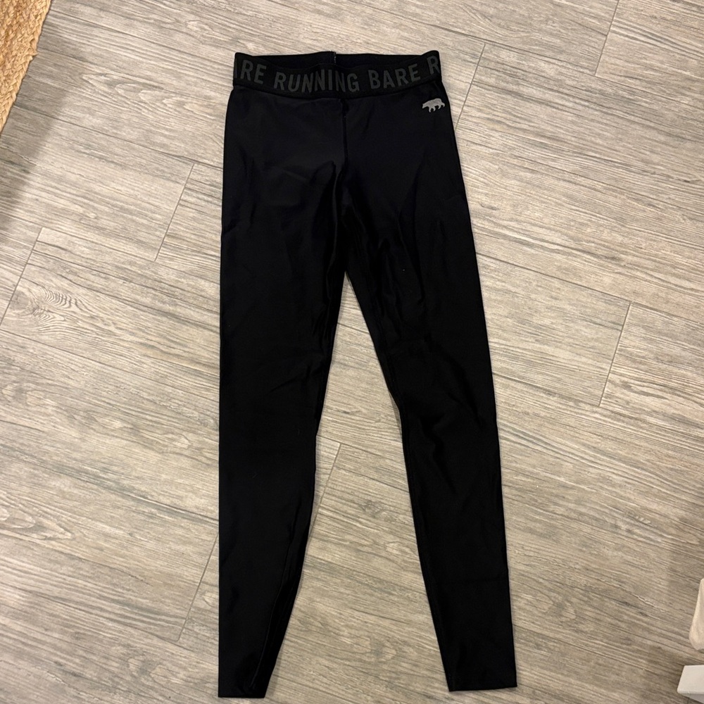 Running Bare Kids Black Performance Leggings